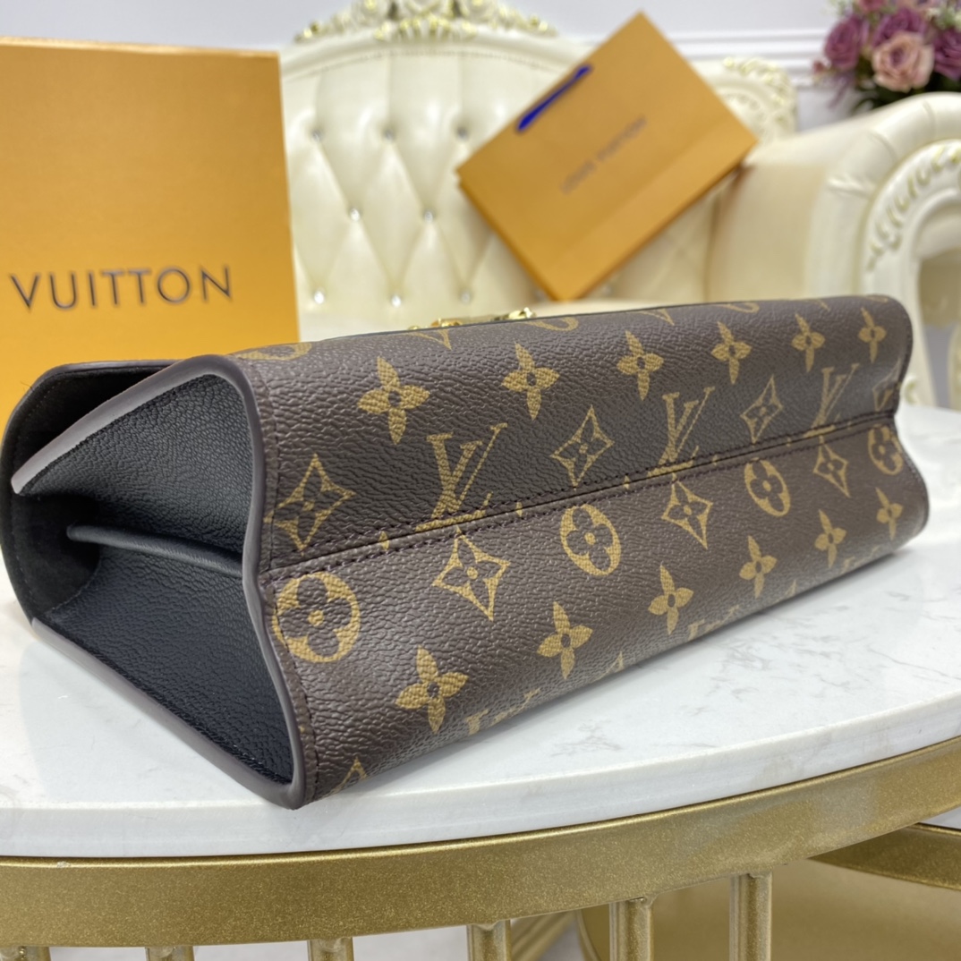 Louis Vuitton VICTOIRE Handbag Monogram M41730 Black